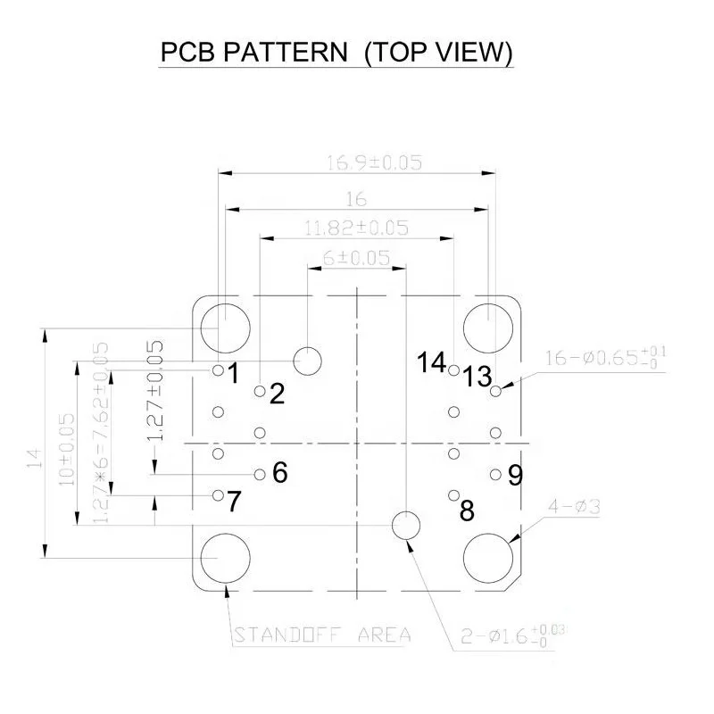 Taidacent SOP14 Aging Burn in Socket Test Socket Conversion Block OTS-16-1.27-03 Programming Block SOP 14 Pin IC Socket
