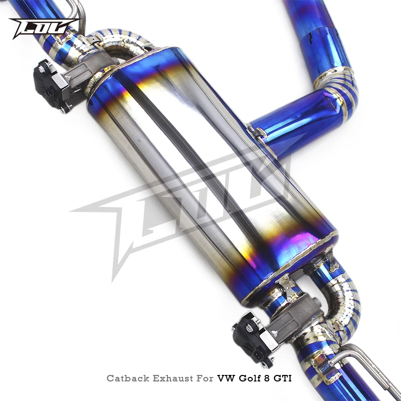 OEM Valvetronic Exhaust Muffler for VW GOLF 8/MK8/GTI 2.0T