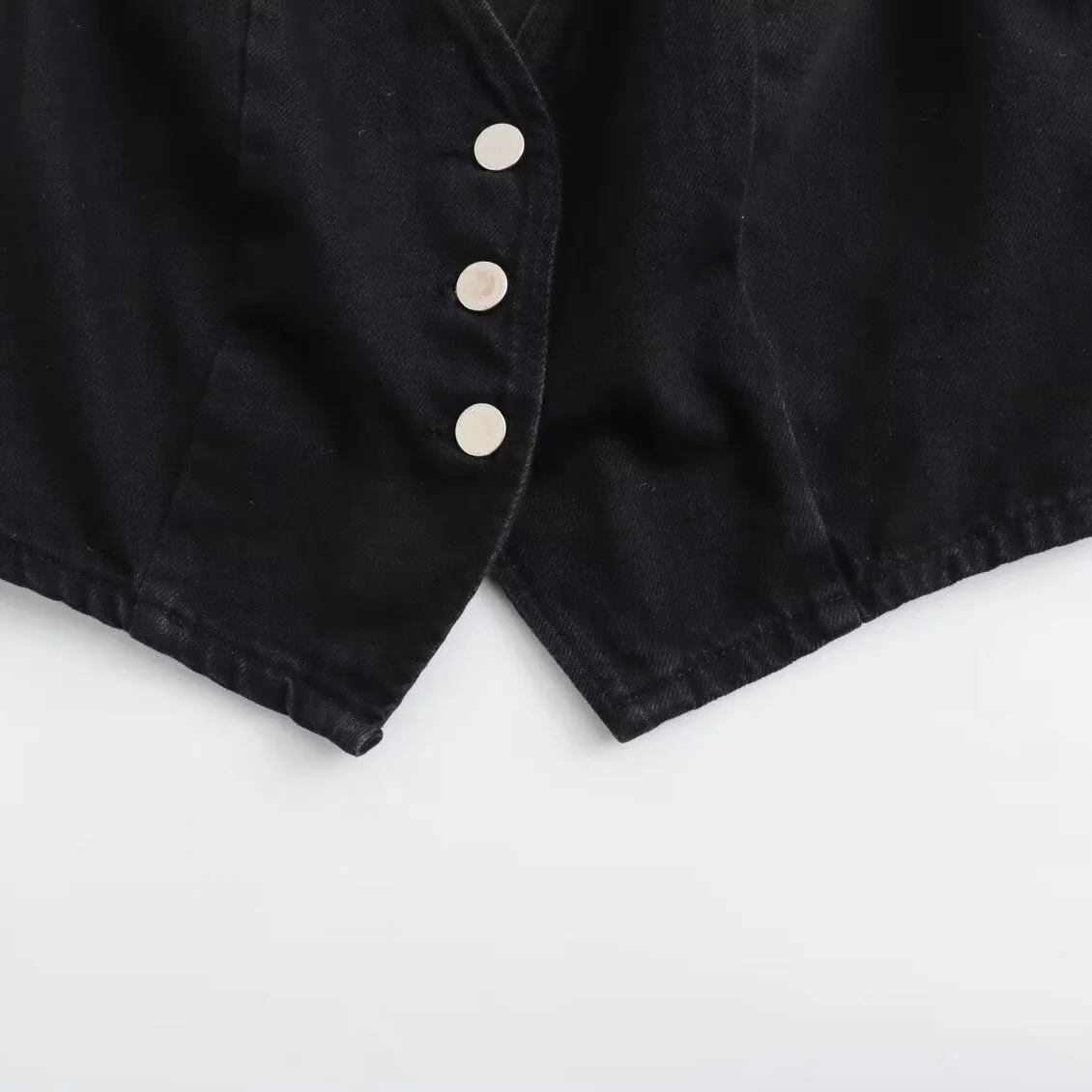 Clothing Manufacturers Vintage Casual Custom Denim Jackets Vests Women's Jackets Vests Midi Skirts Set