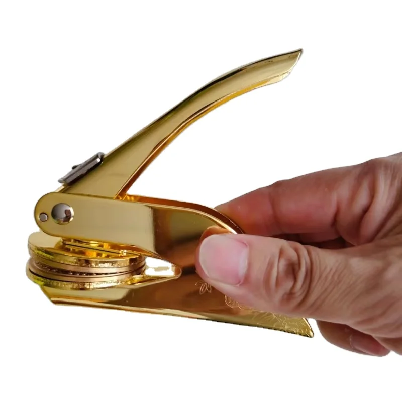 Самоприклеивающаяся этикетка сертификат печать на заказ Печать тиснения золото сухие штамп машина