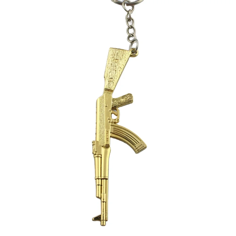 Factory Custom Cheap Mini Keychain De Armas De Fueg Zinc Alloy Gun Shape Keychain