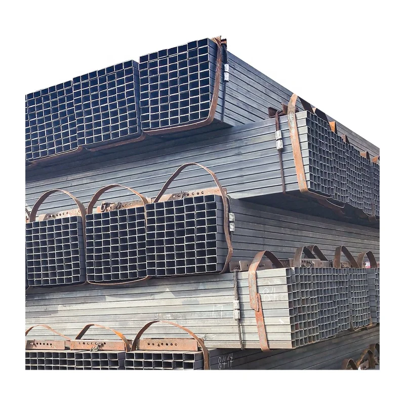 Welded Steel Shs Box 200x200 Square Hollow Section 6mm Wall Thickness Iron Bar Pipe ERW for Structure Cutting Available