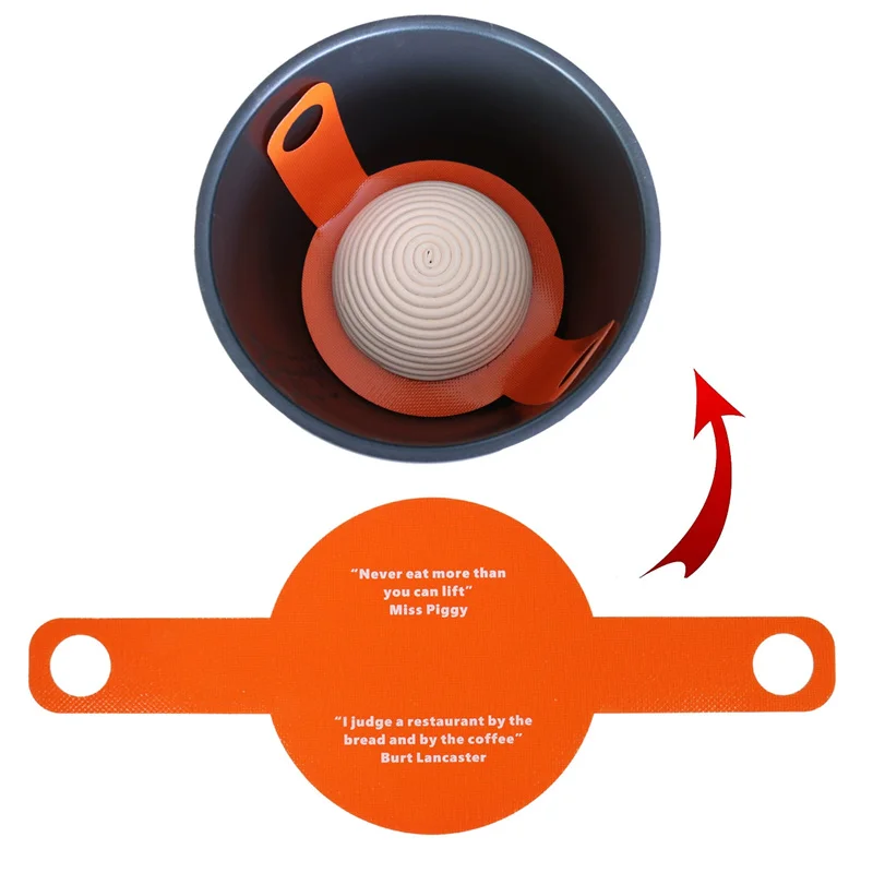 Dutch Oven Liner Long Handle Nonstick Baking Mat Bread Sling Silicone