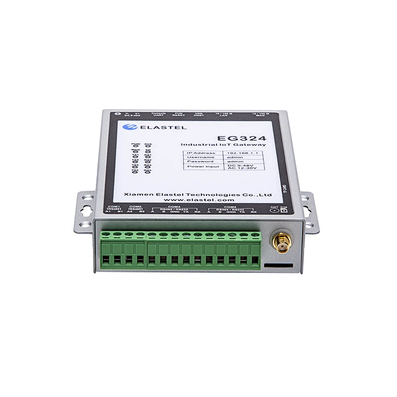 GSM 4G IIoT Custom Python C++ Industrial RS232 RS485 Gateway with Sim Card Slot