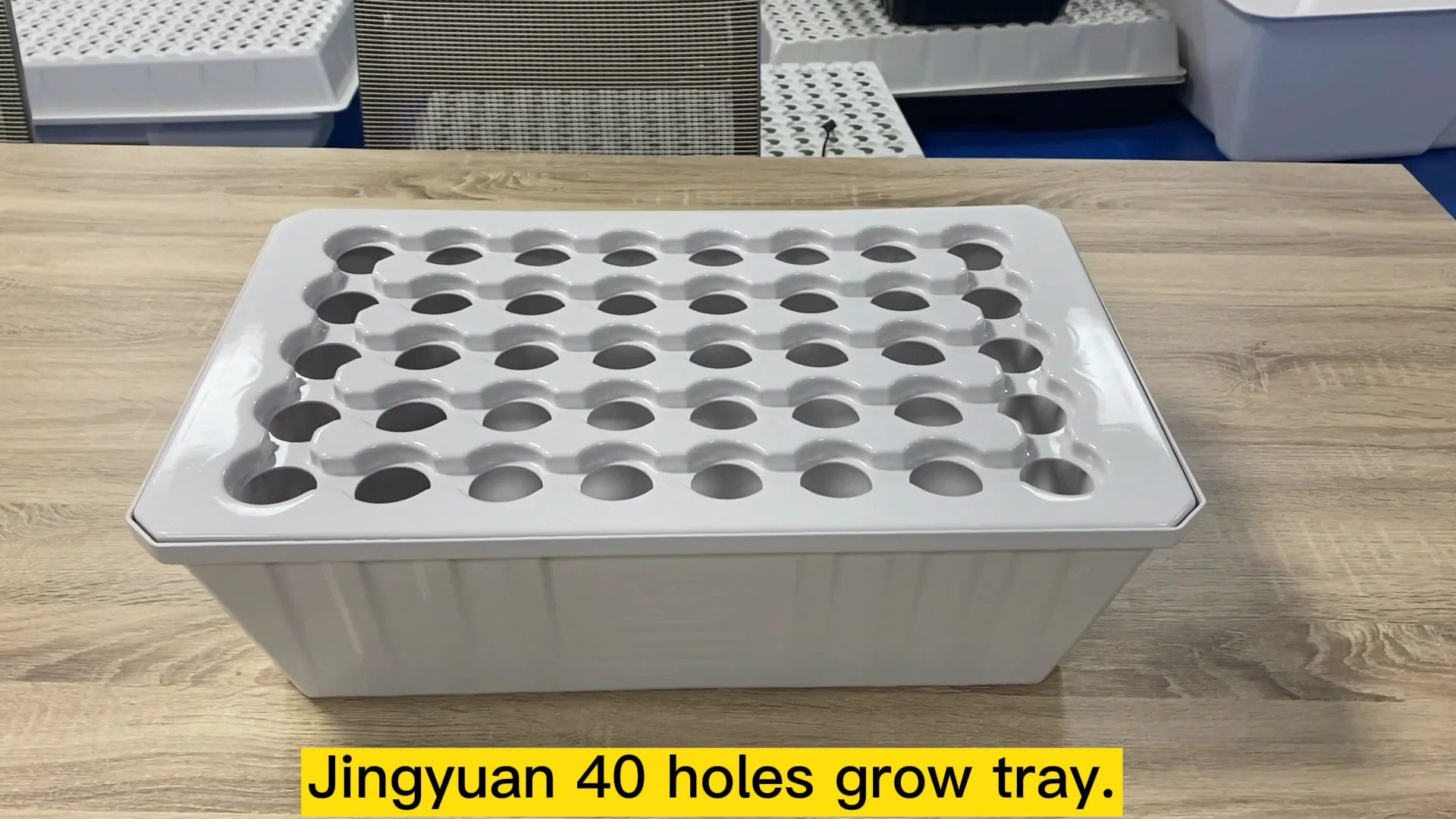 Abs Plastic Plant Growing Trays Aeroponic Propagator 40 Holes Deep