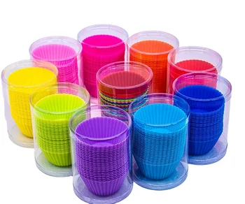 High quality Custom colored Silicone baking cups for baking OEM