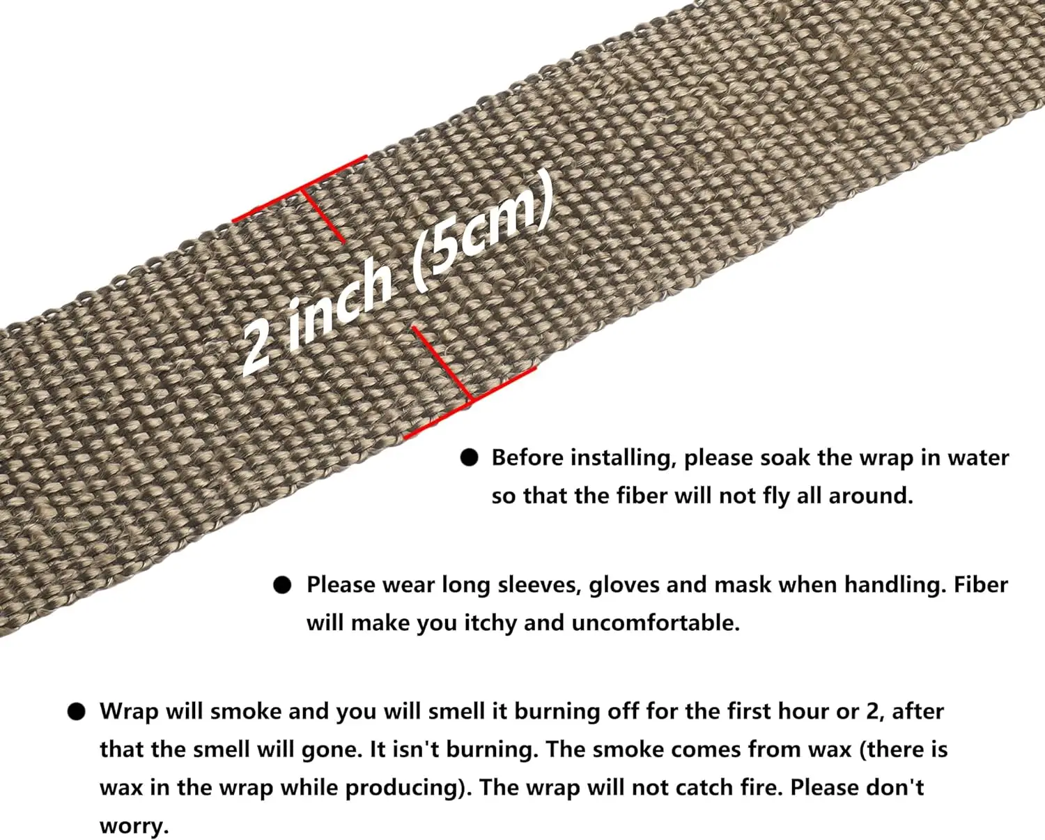 thumbnail image 2 of Universal Motorcycle Exhaust Pipe Heat Shield Cover, Middle Pipe 2 of 12