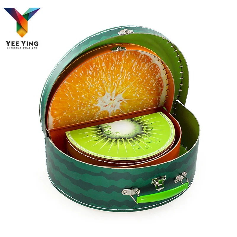 Watermelon Pattern Color Cardboard Box Candy Box Suitcase Cosmetic Package Paper Box