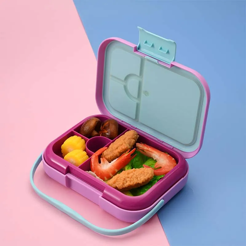 Aohea Bento Lunch Box Kids 4/6 Compartments for Boys and Girls