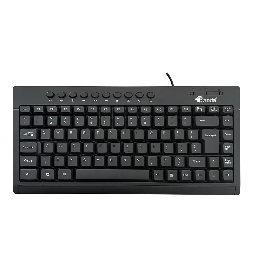 K1000 Draagbaar Minitoetsenbord, USB Bekabeld en Waterdicht Multimedia- kaypad, Compacte Laptopaccessoires, Computeronderdelen