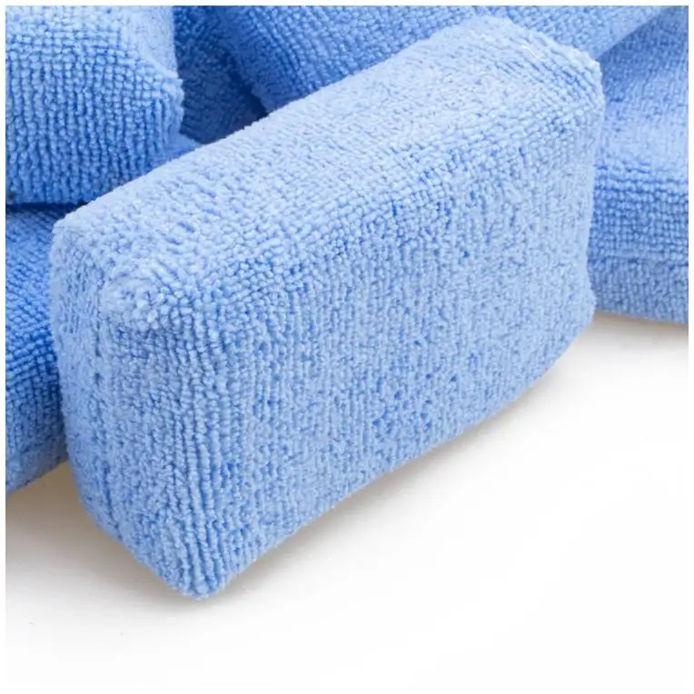 NBT Высококачественная Автомобильная ткань из микрофибры восковой блок нано-керамическое покрытие аппликатор для чистки губка