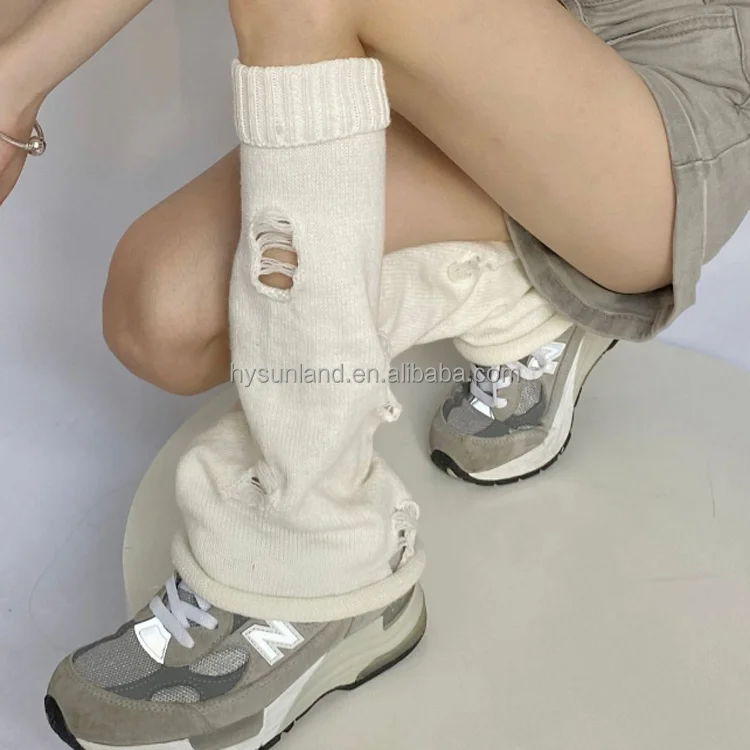 Lot De 5 Paires De Chaussettes Hautes En Coton Pour Femme - Blanches, Confortables, Pour Tous Les Jours - 5