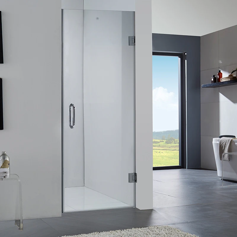 China Factory Bathroom Shower Tempered Glass Smart Glass Hinge Shower