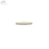 18K Solid Yellow Gold Blue Sapphire