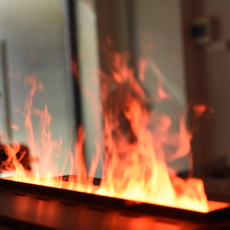 App Adjustable Fire Multiple Colors Changing 3D Electric Fireplace Water Vapor Steam Heating Fireplaces