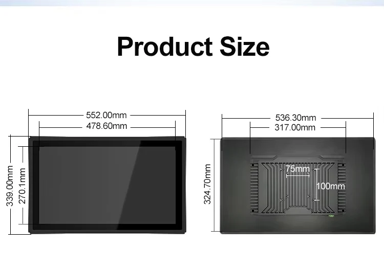 Embedded Industrial Touch Panel PC with J1900 / I3 / I5 / I7 CPU, Fanless Waterproof Linux VGA All-in-One Tablet PC