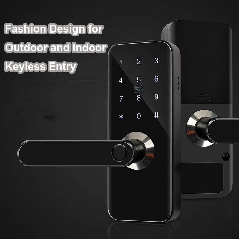 
 Электронный биометрический дверной замок с отпечатком пальца для домашних деревянных дверей  