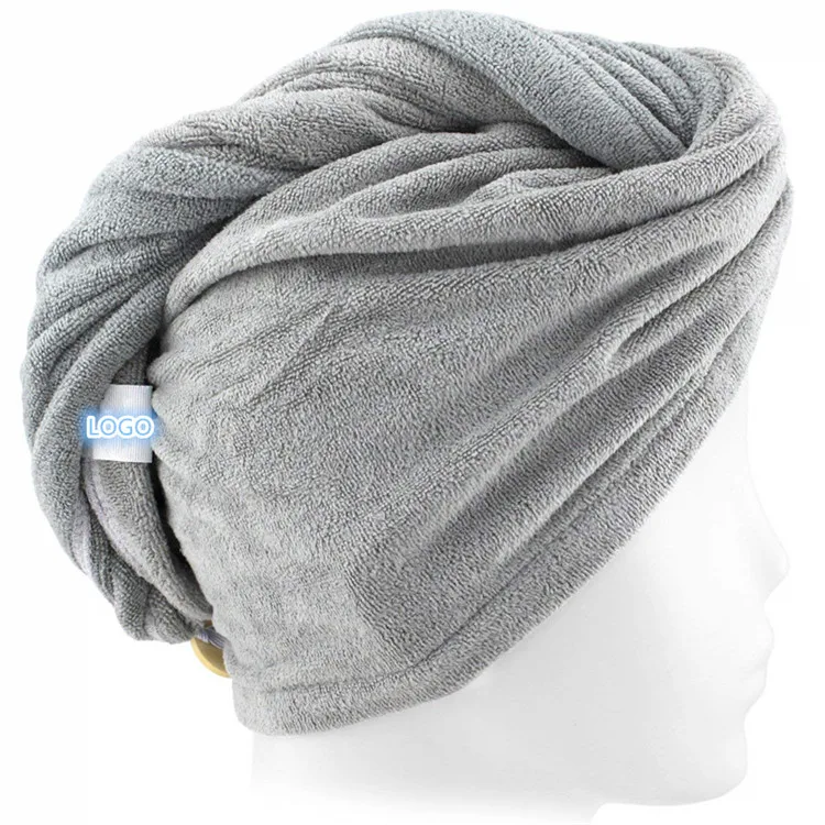 
factory Wholesale Customized Microfiber hair towel Absorb Hair Turban Wrap Towel For Girls/Women long and short hair 