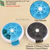 P25 Round Rotatable Pill Case W/7 Grid