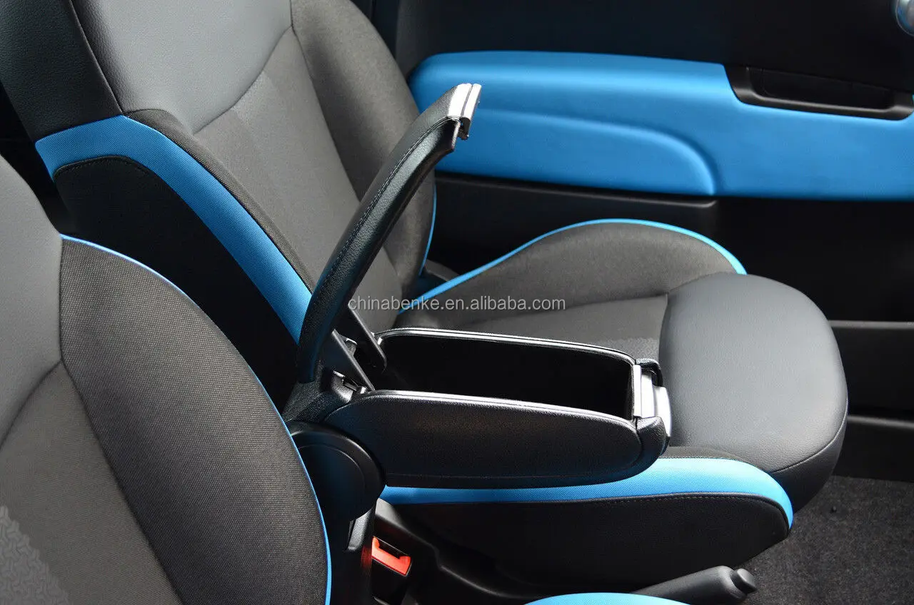 Reposabrazos Coche Piel Reposabrazos ARMSTER Para Opel Corsa F 2020- - Piel Artificial Negra, Con Compartimento Accesorios Interiores Opel Corsa