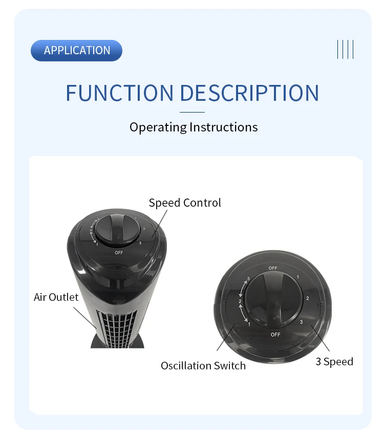 Bladeless Tower, 110V, 40w(0.05hp) - detail 14