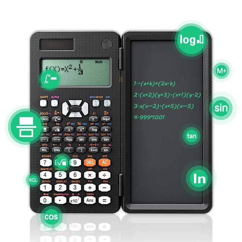 NEWYES Folding Digital Notepad Scientific Calculator Graphic LCD Writing Board