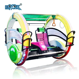 180 Degrees 2 Wheels Rotating Rides Cheap Amusement Riders Electric Happy Le Bar Car