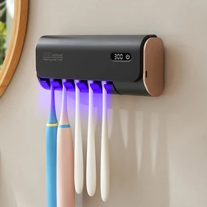 New Arrival Multi-Purpose Electric Toothbrush Holder UVC Sterilizing Five Slots for Toothbrushes Teeth Whitening Accessories