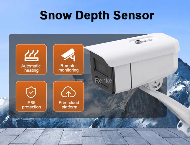 RS485 Modbus Laser Snow Depth Sensor | Automatic Heating, Accurate Snow ...