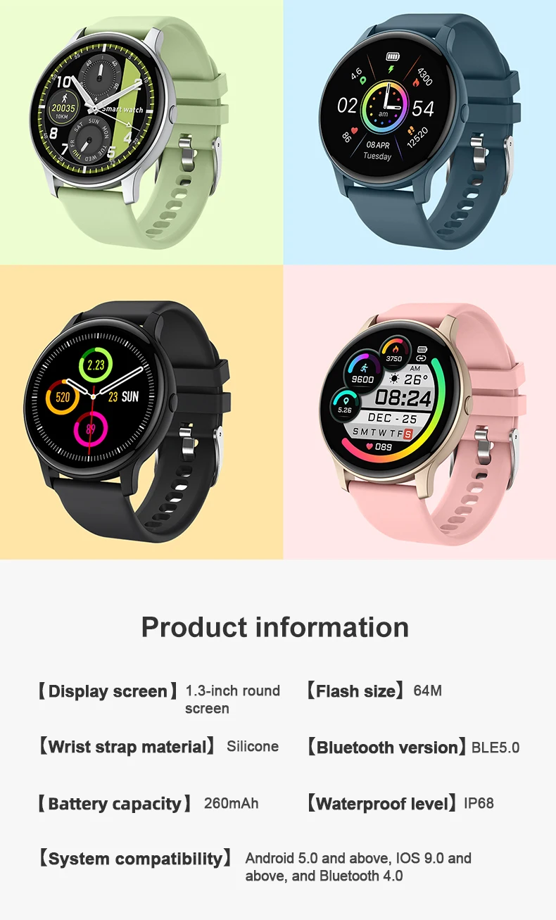 Smartwatch S32 with Heart Rate Detection Round Display Unisex DaFit 1.3