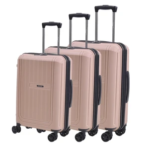 PPL13 Luxury PP Material 3 PCS Spinner Travel Luggage Sets TSA Lock Aluminum Trolley Custom 20 24 28 Inch Durable Carry-On