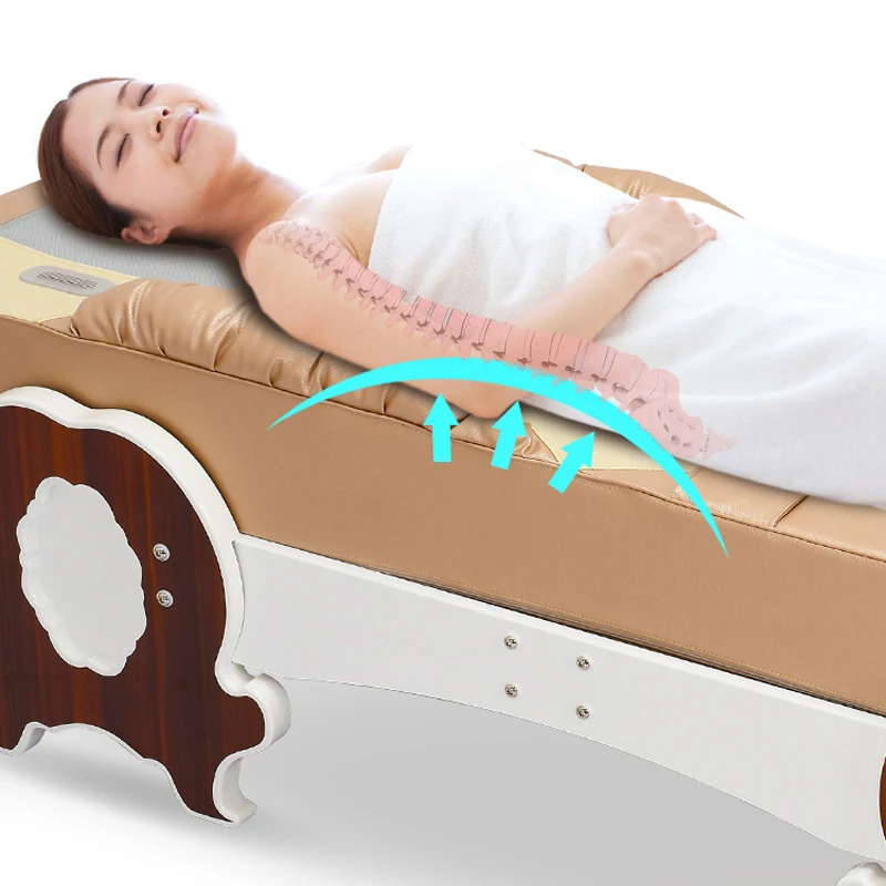 V3 3d Foldable Thermal Jade Stone Electric Massage Bed With Controller Body Application Thermal Jade Massage Bed