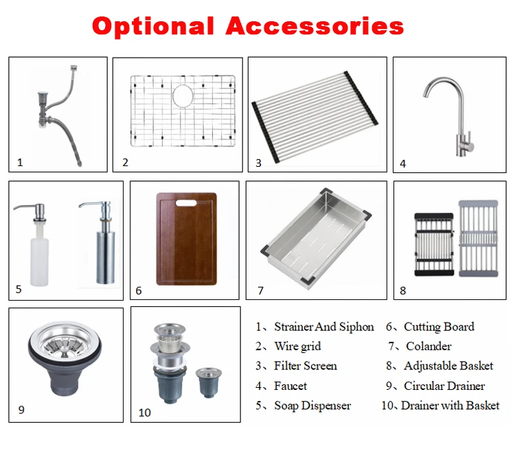 Google Trends Multifunctional Sinks Handmade Sink Stainless Sink  Customized Sizes With Stage Anti Scratch Single Bowl supplier