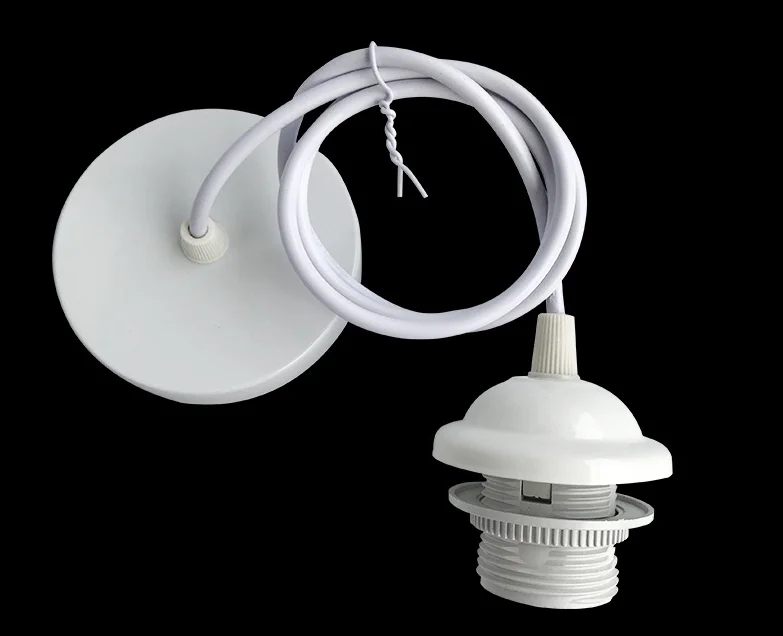 Ceiling Tray with Hanging Wire Light Body Screw E27 Lamp Holder Chandelier Lamp Holder Lighting Lamps LED Bulb Access