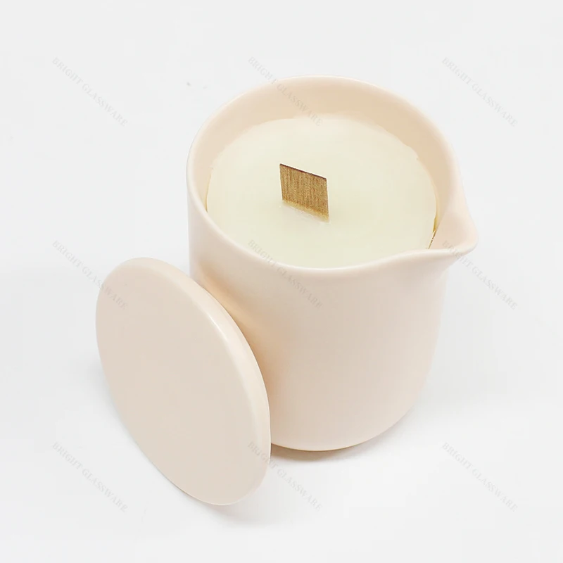 High Quality Customized Porcelain Ceramic Massage Candle Jars With
