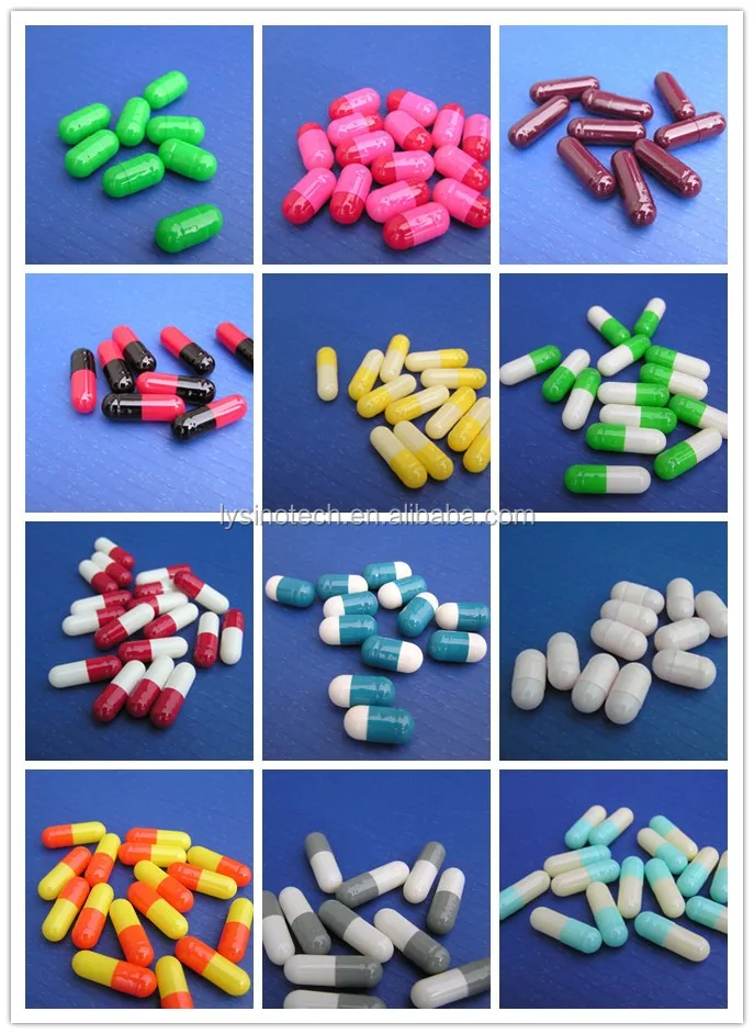 Customized Separated Empty Bovine Gelatin Capsule Size 00 0 1 2 3 4