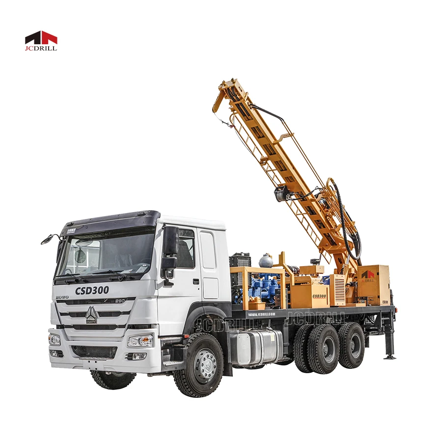 Truck Mounted Drill Rig Rotary Down the Hole Rig 300m Hole Depth 400mm Hole Diameter Water Well