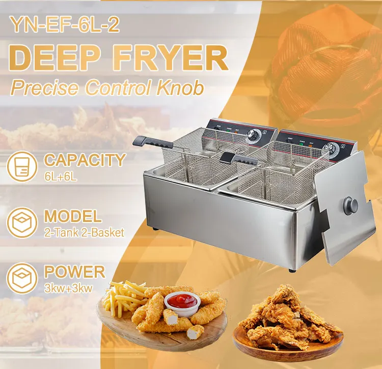 Professional 12liter Double Deep Fryer New Electric 2bin Deep Fryer Buy Professional