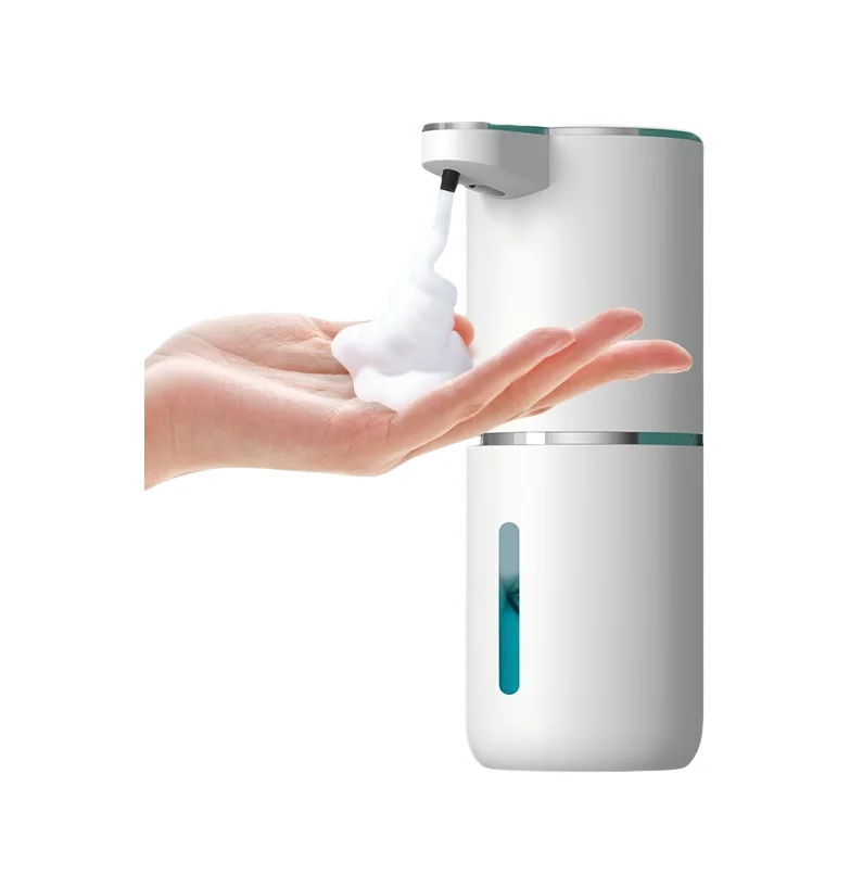 Distributeur Intelligent de Désinfectant pour les Mains Rechargeable, Sans Contact, Mousse Automatique, Liquide Moussant, Moulage par Injection en Plastique Type