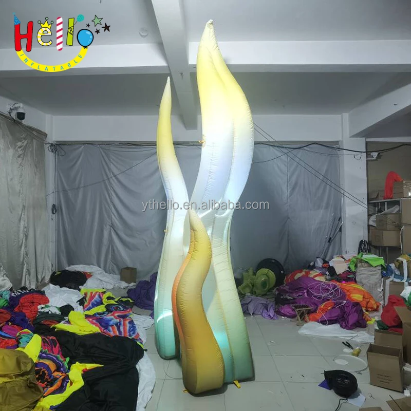 Under the Sea Theme Event Stage Background Custom Lighting Party Inflatable Seaweed Decoration