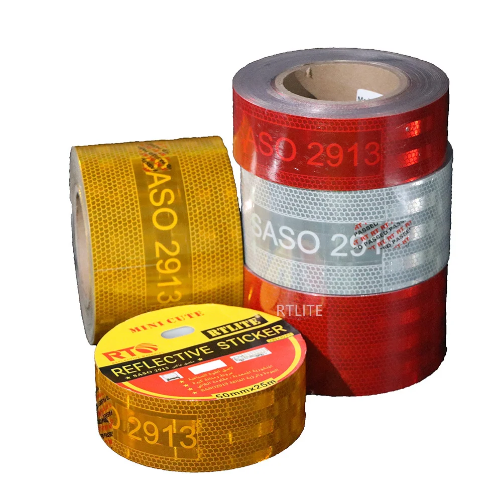 RTLITE E8 Certificate ECE 104R Conspicuity Trailer Safety Retro Adhes Tape Reflector Reflective Stickers