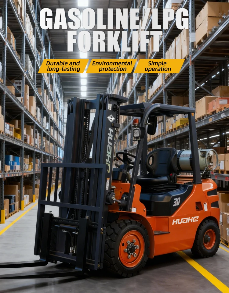 China Factory   3 Ton Lpg/gasoline  Forklift with Competitive Price