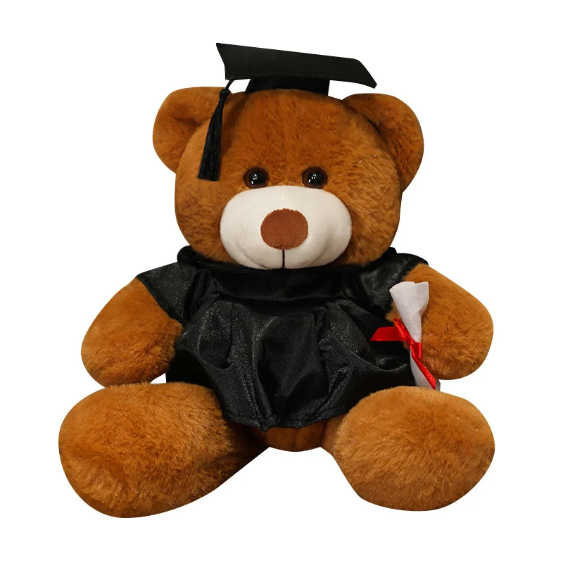 2025 Stuffed Gift Toy Custom Graduation Plush Bear Plush Graduation Teddy Bears Doll Graduation Bear