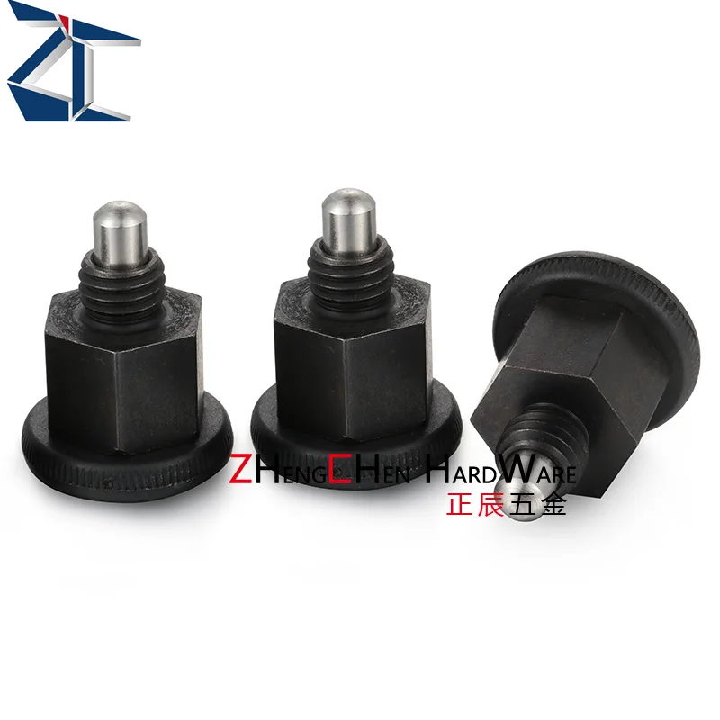 product professional custom carbon steel mini hex body pull knob indexing screw plunger-63