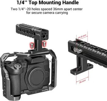 SmallRig Top Handle Grip with Locating Point for Arri Adjustable Camera Handle with Mounting Points for Video Camera Cages 1984 detail image