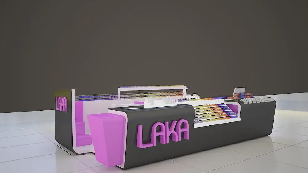 Оригинальный дизайн розовый киоск для маникюра