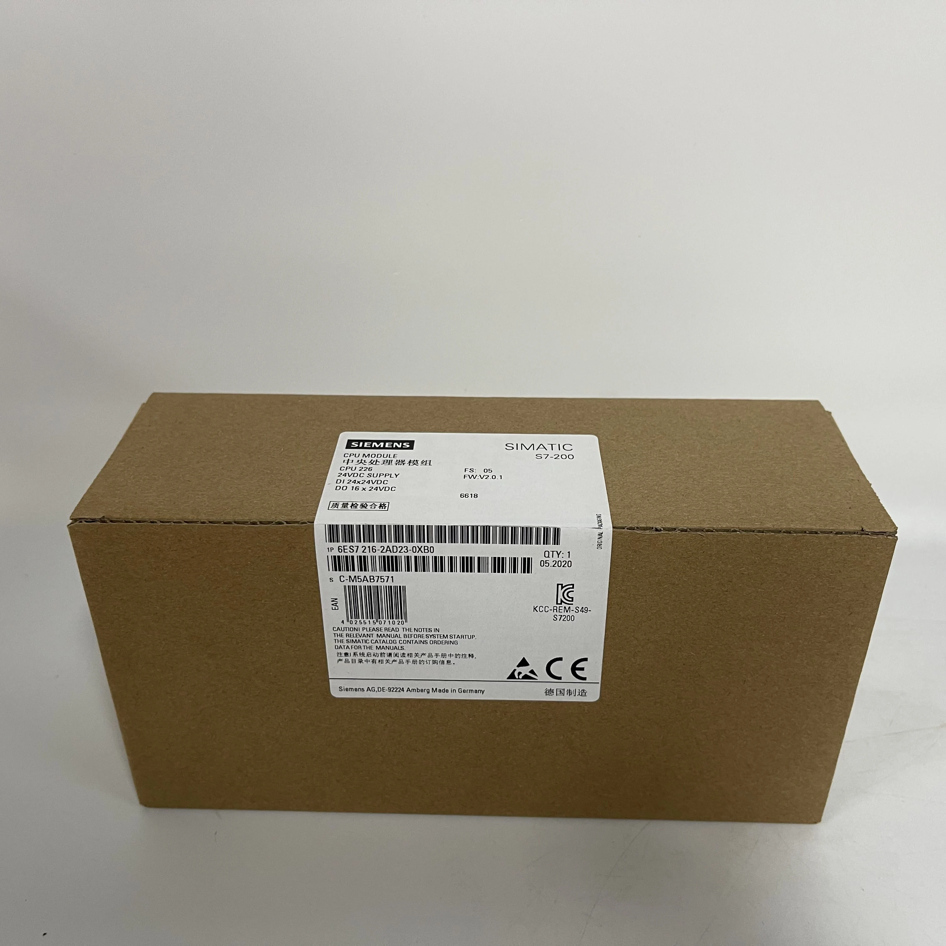 SIEMENS CPU Module 6ES7216-2AD23-0XB0 SIEMENS CPU Module 6ES7216-2AD23-0XB0