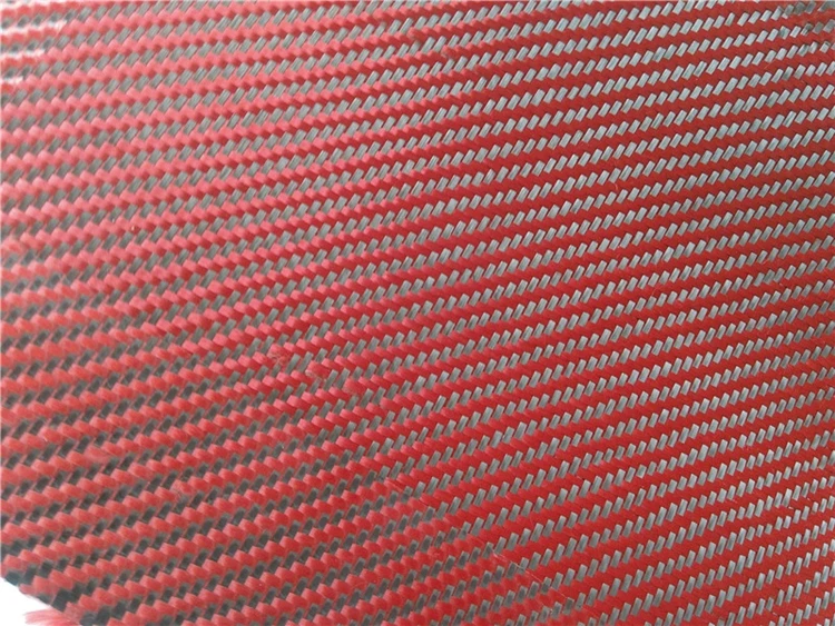 Carbon Blue Kevlar Aramid Hybrid Fabric Cloth-IM-AR-1