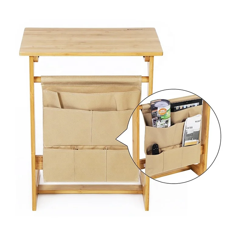
Экологически чистый бамбуковый портативный диван, боковой столик, стоячий диван для ноутбука, журнальный столик для закусок 