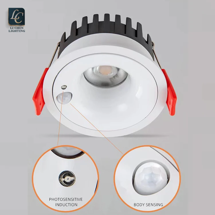 LC10221 High Quality Round Recessed Adjustable Office Corridor Cob 5w 7w 9w 12w Led SpotLight  